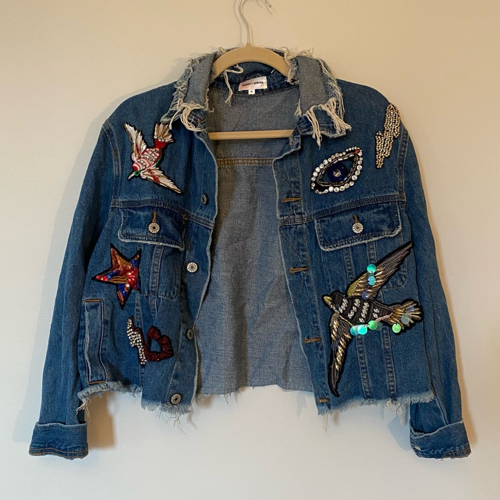 Sunset + Spring Embellished Jean Jacket